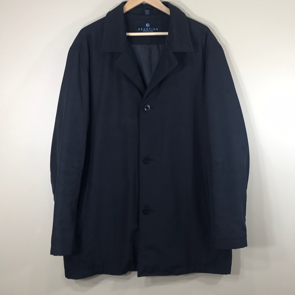 Kenneth Cole Reaction black coat, size XL